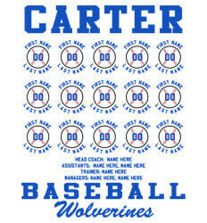 Baseball Roster Designs - Baseball Lineup - desn-627b1
